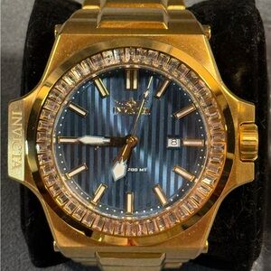 Invicta Luxurious Gold and Deep Blue Smartwatch